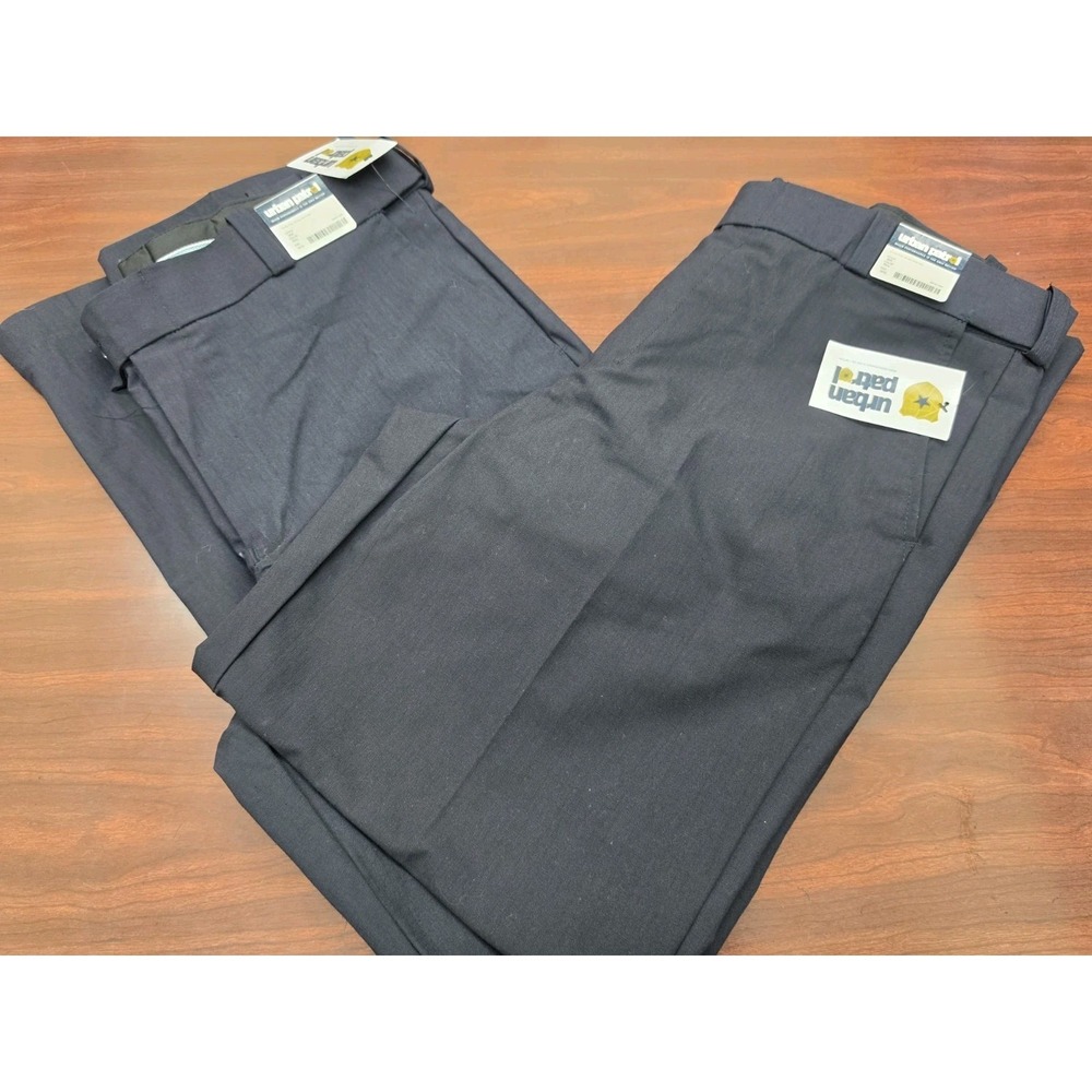 Lot of 2 Urban Patrol Security Pants 36/32 Navy Blue Ripstop Stretch 3040 NWT